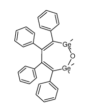 1,1,3,3,-tetramethyl-4,5,6,7-tetraphenyl-2-oxa-1,3-digermacycloheota-4,6-diene Structure