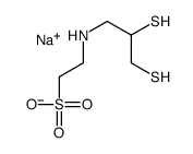 Taurine, N-(2,3-dimercaptopropyl)-, sodium salt结构式