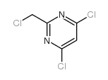2-氯甲基-4,6-二氯嘧啶结构式