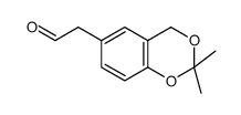 4H-1,3-Benzodioxin-6-acetaldehyde,2,2-dimethyl-(9CI) Structure