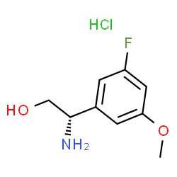 (S)-2-氨基-2-(3-氟-5-甲氧基苯基)乙醇盐酸盐结构式