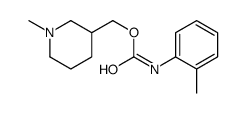 (1-methylpiperidin-3-yl)methyl N-(2-methylphenyl)carbamate结构式