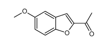 1-(5-甲氧基-2-苯并呋喃)乙酮结构式
