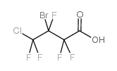 3-bromo-4-chloropentafluorobutyric acid structure