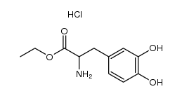ethyl 2-amino-3-(3,4-dihydroxyphenyl)propanoate hydrochloride结构式