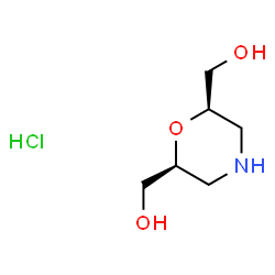 (2S,6R)-吗啉-2,6-二甲基二甲醇盐酸盐结构式