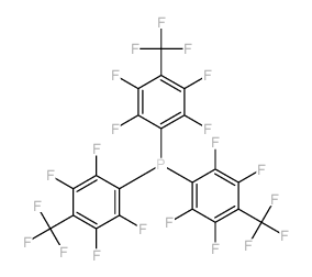 tris[2,3,5,6-tetrafluoro-4-(trifluoromethyl)phenyl]phosphane Structure