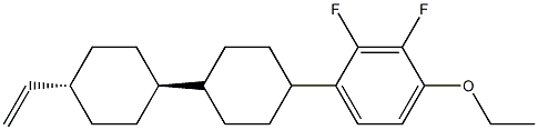 Benzene, 1-[(trans,trans)-4'-ethenyl[1,1'-bicyclohexyl]-4-yl]-4-ethoxy-2,3-difluoro- Structure