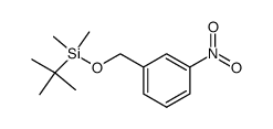 tert-butyl-dimethyl-(3-nitro-benzyloxy)-silane结构式