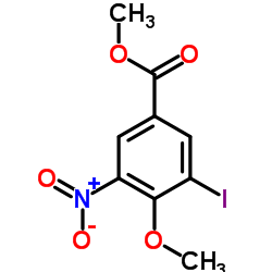 Methyl 3-iodo-4-methoxy-5-nitrobenzoate Structure
