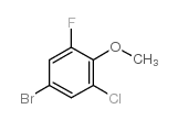 4-溴-2-氯-6-氟苯甲醚结构式