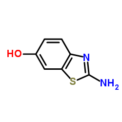 2-氨基-6-羟基苯并噻唑结构式