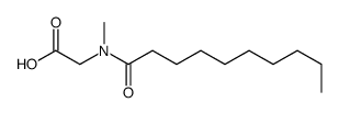 2-[decanoyl(methyl)amino]acetic acid Structure
