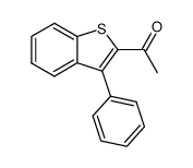 2-acetyl-3-phenylbenzo[b]thiophene Structure