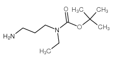 3-氨基丙基(乙基)氨基甲酸叔丁酯结构式