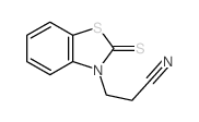 3(2H)-Benzothiazolepropanenitrile,2-thioxo-结构式