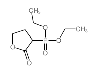 Phosphonic acid,P-(tetrahydro-2-oxo-3-furanyl)-, diethyl ester Structure