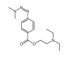 2-(diethylamino)ethyl 4-(dimethylaminodiazenyl)benzoate结构式