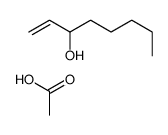 acetic acid,oct-1-en-3-ol结构式