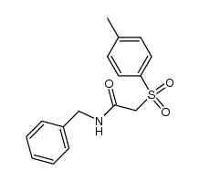 N-benzyl-2-(4-methylphenylsulfonyl)acetamide结构式