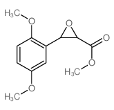 methyl 3-(2,5-dimethoxyphenyl)oxirane-2-carboxylate结构式