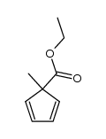 ethyl 1-methylcyclopenta-2,4-dienecarboxylate结构式