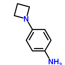 4-(氮杂环丁烷-1-基)苯胺结构式