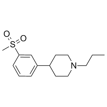 4-[3-(甲磺酰基)苯基]-1-丙基哌啶结构式