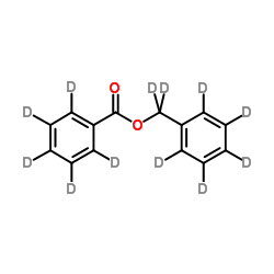 苯甲酸苄酯-D12结构式