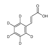 trans-Cinnamic acid-d5 Structure