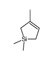 1,1,3-trimethyl-2,5-dihydrosilole结构式