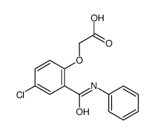 2-[4-chloro-2-(phenylcarbamoyl)phenoxy]acetic acid结构式