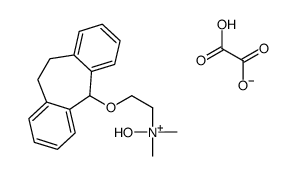 2-(6,11-dihydro-5H-dibenzo[1,2-a:1',2'-e][7]annulen-11-yloxy)ethyl-hydroxy-dimethylazanium,2-hydroxy-2-oxoacetate结构式