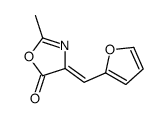 (4E)-4-(2-呋喃基亚甲基)-2-甲基-1,3-噁唑-5(4h)-酮结构式