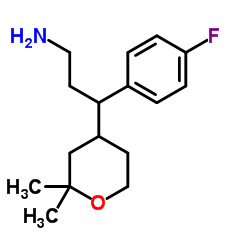 3-(2,2-Dimethyltetrahydro-2H-pyran-4-yl)-3-(4-fluorophenyl)-1-propanamine Structure