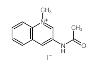 Quinolinium,3-(acetylamino)-1-methyl-, iodide (1:1) structure