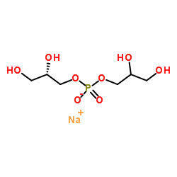 L-α-磷脂酰甘油(鸡蛋)(钠盐)结构式