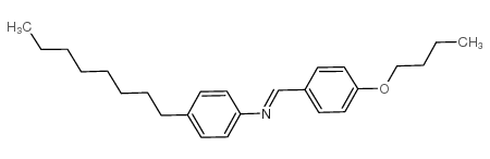p-丁氧基苄烯-p-辛基苯胺结构式