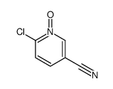 6-chloro-1-oxidopyridin-1-ium-3-carbonitrile Structure
