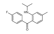 (4-fluorophenyl)-[4-methyl-2-(propan-2-ylamino)phenyl]methanone Structure