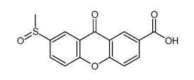 7-methylsulfinyl-9-oxoxanthene-2-carboxylic acid Structure