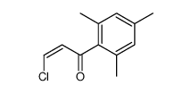 (E)-3-chloro-1-(2,4,6-trimethylphenyl)prop-2-en-1-one Structure