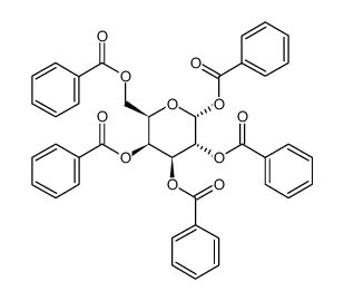 (3,4,5,6-tetrabenzoyloxyoxan-2-yl)methyl benzoate Structure