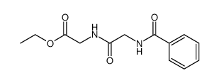 N-(Benzoylglycyl)glycine ethyl ester Structure