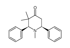 r-2,cis-6-diphenyl-cis-3,trans-dimethyl-N-methyl-4-piperidone Structure