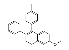 7-methoxy-4-(4-methylphenyl)-3-phenyl-1,2-dihydronaphthalene结构式