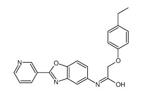 2-(4-ethylphenoxy)-N-(2-pyridin-3-yl-1,3-benzoxazol-5-yl)acetamide Structure