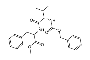 Z-缬氨酰-苯丙氨酸甲酯结构式