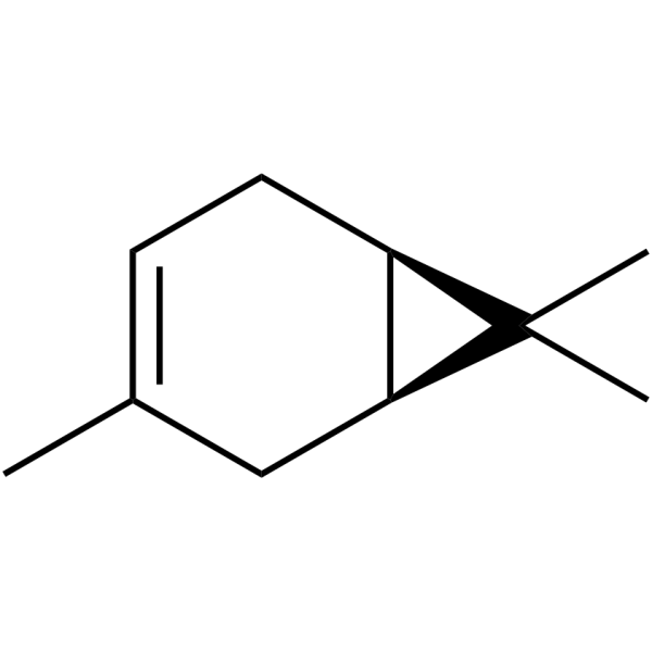 (+)-D-3-Carene Structure