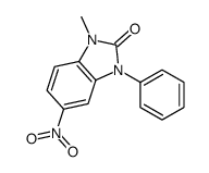 1-methyl-5-nitro-3-phenylbenzimidazol-2-one Structure